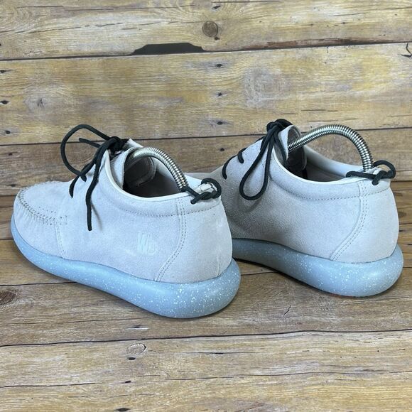 WB Moccasin Size Mens 9 Womens 10 Haz Grey Hemera Skirt Style 100% Leather Suede - Picture 14 of 16